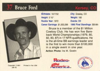 1991 Rodeo America Set B #37 Bruce Ford Back